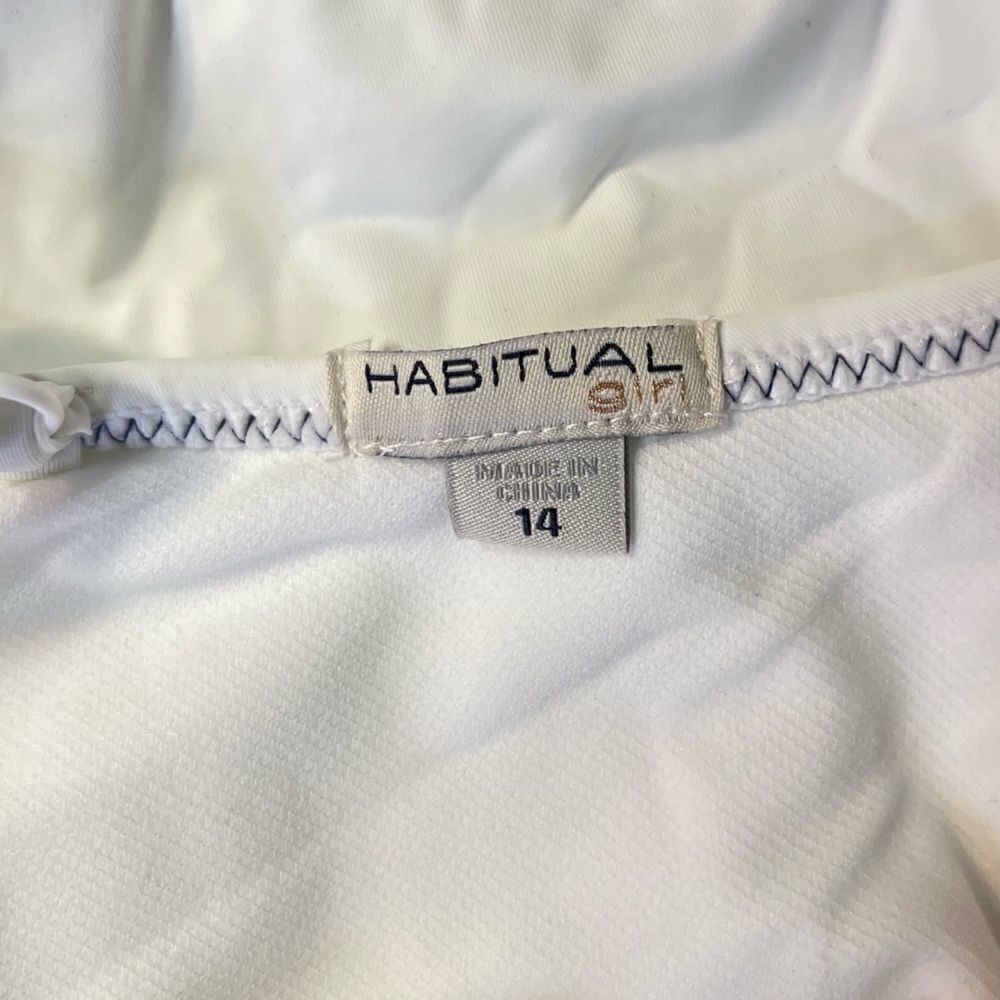 NEW Habitual Girl Ruffle One Shoulder Swimsuit White 14 - Picture 5 of 8